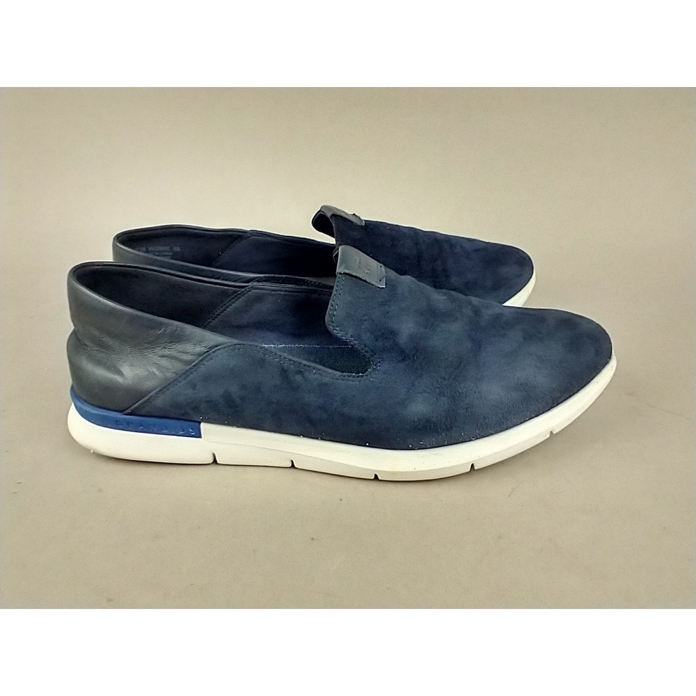 Cole Haan Grand OS Womens Navy Blue Suede Slip On Sneakers W08645 Size 8B